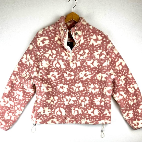 NWT Levi's Big Foot Sherpa Fleece Quarter Zip Sweatshirt Cozy - Picture 1 of 10